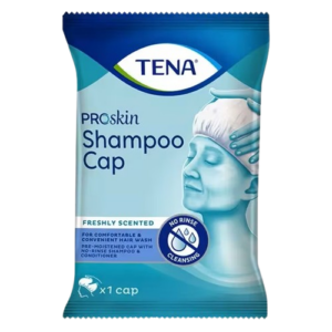tena proskin shampoo cap