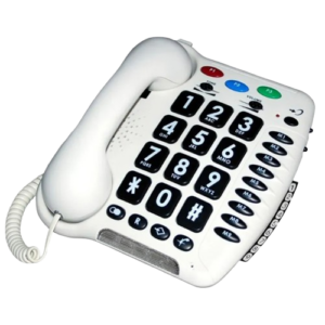 geemarc cl100 – téléphone filaire senior à grosses touches
